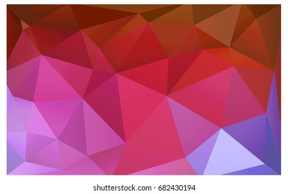 Light Blue, Red vector abstract textured polygonal background. Blurry triangle design. Pattern can be used for background.