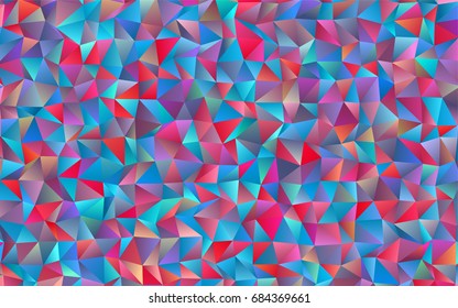 Light Blue, Red vector abstract polygonal pattern. Shining illustration, which consist of triangles. The completely new template can be used for your brand book.