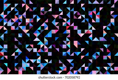 Light Blue, Red vector abstract polygonal background. Modern geometrical abstract illustration with gradient. The best triangular design for your business.