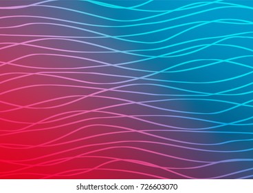 Light Blue, Red vector abstract doodle pattern. An elegant bright illustration with lines in Natural style. A completely new design for your business.