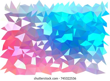 Light Blue, Red vector abstract polygonal pattern. Colorful illustration in abstract style with gradient. The completely new template can be used for your brand book.