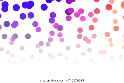 Light Blue, Red vector abstract pattern with circles. Geometry template for your business design. Background with colored spheres.