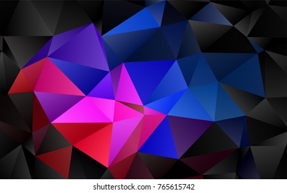 Light Blue, Red vector abstract polygonal template. A vague abstract illustration with gradient. The template can be used as a background for cell phones.