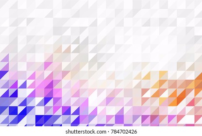 Light Blue, Red vector abstract colorful background, which consist of triangles. Pattern with colored triangles on white background.