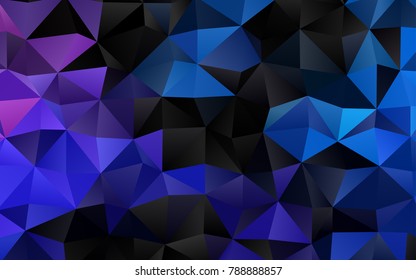 Light Blue, Red vector abstract polygonal pattern. Brand-new colored illustration in blurry style with gradient. Brand-new style for your business design.