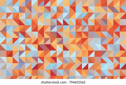 Light Blue, Red vector abstract mosaic template. Creative geometric illustration in Origami style with gradient. The textured pattern can be used for background.