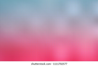 Light Blue, Red vector backdrop with dots. Blurred bubbles on abstract background with colorful gradient. Pattern can be used for beautiful websites.