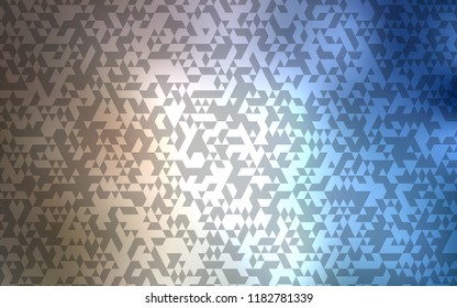Light Blue, Red vector backdrop with lines, triangles. Illustration with set of colorful triangles. Best design for your ad, poster, banner.