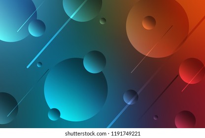 Light Blue, Red vector backdrop with dots. Abstract illustration with colored bubbles in nature style. Completely new template for your brand book.