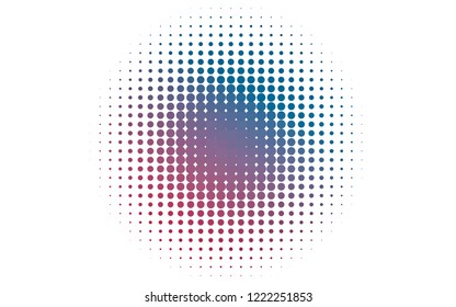 Light Blue, Red vector backdrop with dots. Glitter abstract illustration with blurred drops of rain. Pattern for ads, leaflets.