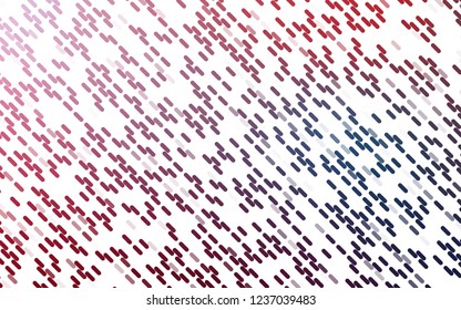 Light Blue, Red vector backdrop with long lines. Shining illustration with lines on abstract template. Pattern for websites, landing pages.