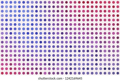 Light Blue, Red vector backdrop with dots. Illustration with set of shining colorful abstract circles. Design for posters, banners.