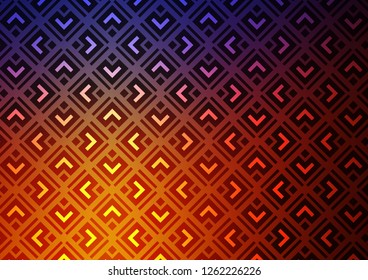Light Blue, Red vector backdrop with lines, cubes. Colorful decorative design in simple style with lines, rhombuses. Pattern for business booklets, leaflets.