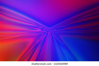 Light Blue, Red vector backdrop with wry lines. Colorful geometric sample with gradient lines.  New composition for your brand book.