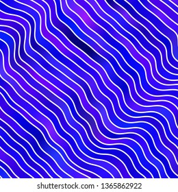 Light Blue, Red vector backdrop with curves. Colorful illustration in abstract style with bent lines. Template for cellphones.