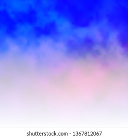 Light Blue, Red vector backdrop with cumulus. Shining illustration with abstract gradient clouds. Template for landing pages.