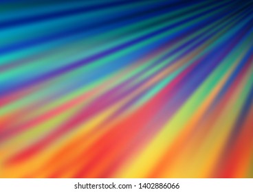 Light Blue, Red vector backdrop with long lines. Blurred decorative design in simple style with lines. Smart design for your business advert.