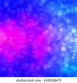 Light Blue, Red vector backdrop with circles. Colorful illustration with gradient dots in nature style. Design for posters, banners.