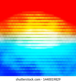 Light Blue, Red vector backdrop with circles. Illustration with set of shining colorful abstract spheres. New template for your brand book.