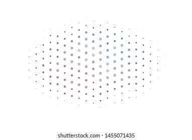 Light Blue, Red vector backdrop with dots. Glitter abstract illustration with blurred drops of rain. Pattern for beautiful websites.