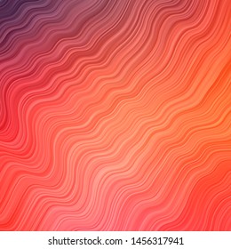 Light Blue, Red vector backdrop with circular arc. Bright illustration with gradient circular arcs. Pattern for websites, landing pages.