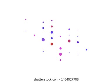 Light Blue, Red vector backdrop with dots. Beautiful colored illustration with blurred circles in nature style. Pattern for beautiful websites.