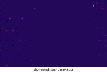 Light Blue, Red vector backdrop with dots. Beautiful colored illustration with blurred circles in nature style. Pattern for ads, leaflets.