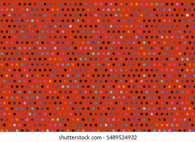 Light Blue, Red vector backdrop with dots. Blurred decorative design in abstract style with bubbles. Pattern for futuristic ad, booklets.