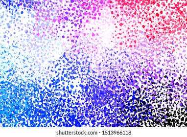 Light Blue, Red vector backdrop with memphis shapes. Simple colorful illustration with abstract gradient shapes. Best smart design for your business.