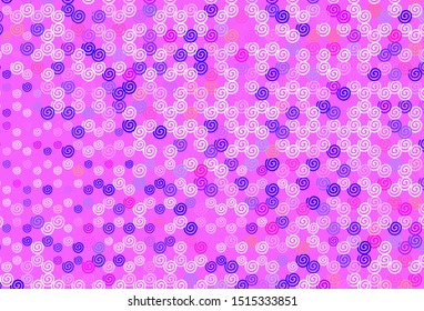 Light Blue, Red vector backdrop with curved lines. Colorful illustration in simple style with gradient. Abstract design for your web site.