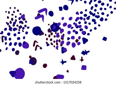Light Blue, Red vector backdrop with memphis shapes. Simple colorful illustration with abstract gradient shapes. Elegant design for wallpapers.