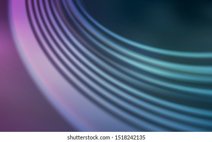 Light Blue, Red vector backdrop with bent lines. Colorful geometric sample with gradient lines.  Colorful wave pattern for your design.