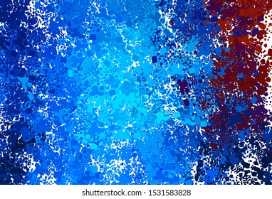 Light Blue, Red vector backdrop with memphis shapes. Decorative design in abstract style with random forms. Elegant design for wallpapers.