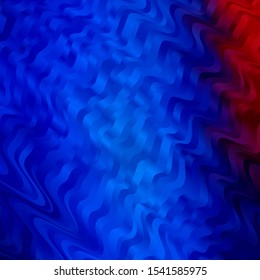 Light Blue, Red vector backdrop with curves. Colorful illustration with curved lines. Best design for your posters, banners.