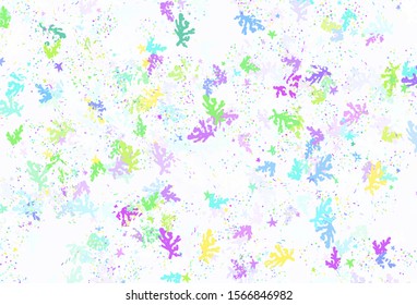 Light Blue, Red vector backdrop with memphis shapes. Colorful chaotic forms with gradient in modern style. Best smart design for your business.