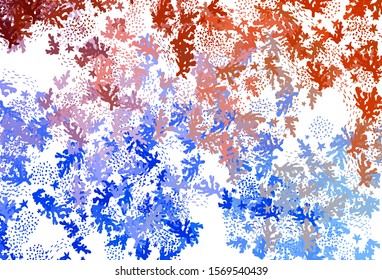 Light Blue, Red vector backdrop with memphis shapes. Simple colorful illustration with abstract gradient shapes. Simple design for your web site.