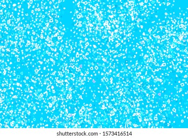 Light Blue, Red vector backdrop with memphis shapes. Decorative design in abstract style with random forms. Elegant design for wallpapers.