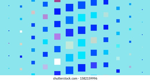 Light Blue, Red vector backdrop with rectangles. New abstract illustration with rectangular shapes. Pattern for commercials, ads.