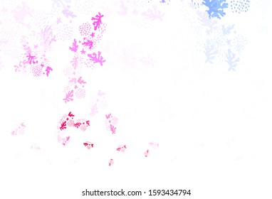 Light Blue, Red vector backdrop with memphis shapes. Modern abstract illustration with colorful random forms. Background for a cell phone.