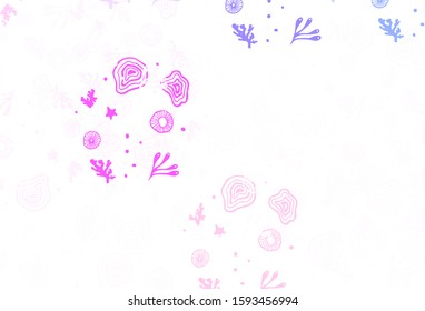 Light Blue, Red vector backdrop with memphis shapes. Simple colorful illustration with abstract gradient shapes. Simple design for your web site.