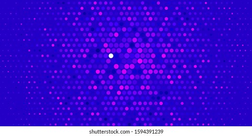 Light Blue, Red vector backdrop with circles. Colorful illustration with gradient dots in nature style. Design for your commercials.