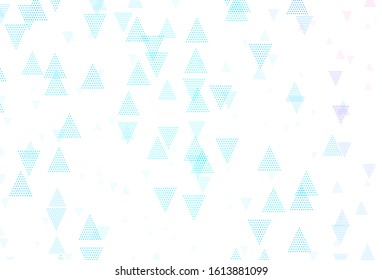 Light Blue, Red vector backdrop with lines, circles. Decorative design in abstract style with lines, dots. Template for wallpapers.