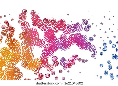 Light Blue, Red vector backdrop with memphis shapes. Modern abstract illustration with colorful random forms. Best smart design for your business.