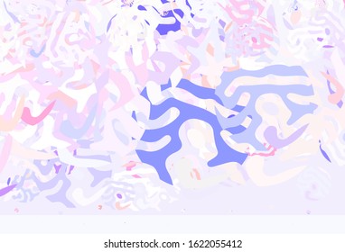Light Blue, Red vector backdrop with memphis shapes. Illustration with colorful gradient shapes in abstract style. Simple design for your web site.