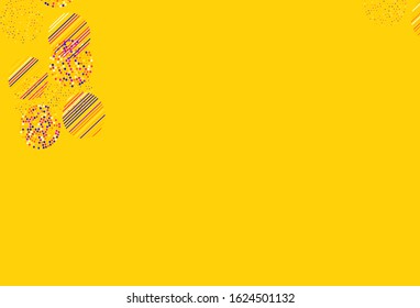 Light Blue, Red vector backdrop with dots. Glitter abstract illustration with blurred drops of rain. Design for your business advert.