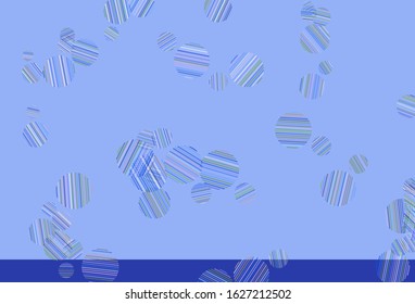 Light Blue, Red vector backdrop with dots. Illustration with set of shining colorful abstract circles. Pattern for beautiful websites.