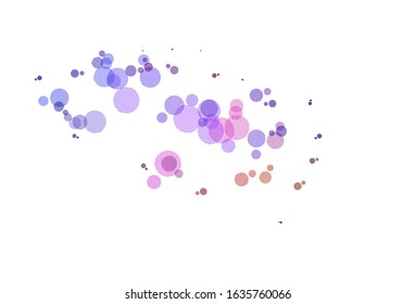 Light Blue, Red vector backdrop with dots. Modern abstract illustration with colorful water drops. Design for your business advert.