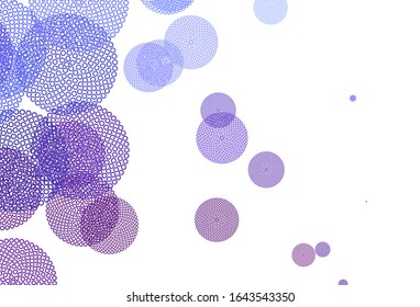 Light Blue, Red vector backdrop with dots. Glitter abstract illustration with blurred drops of rain. Design for poster, banner of websites.