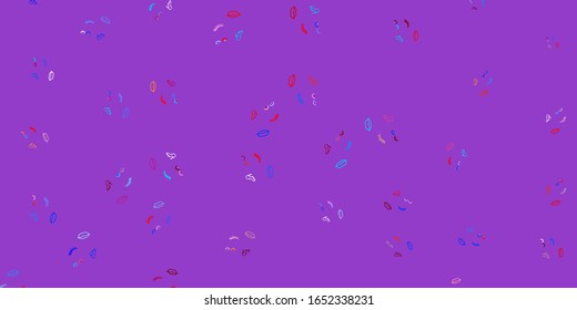 Light Blue, Red vector backdrop with woman's power symbols. Abstract illustration with a depiction of women's power. Background for International Women’s Day.
