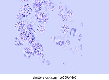 Light Blue, Red vector backdrop with dots. Beautiful colored illustration with blurred circles in nature style. Design for poster, banner of websites.